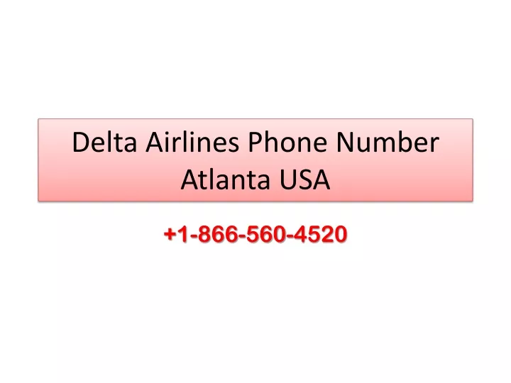 delta airlines phone number atlanta usa