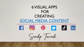 6 Visual apps for Creating Social Media Content