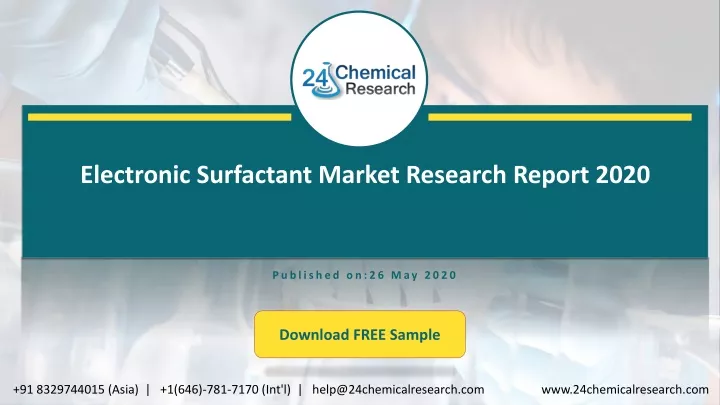 electronic surfactant market research report 2020