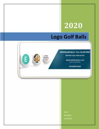 Logo Golf Balls