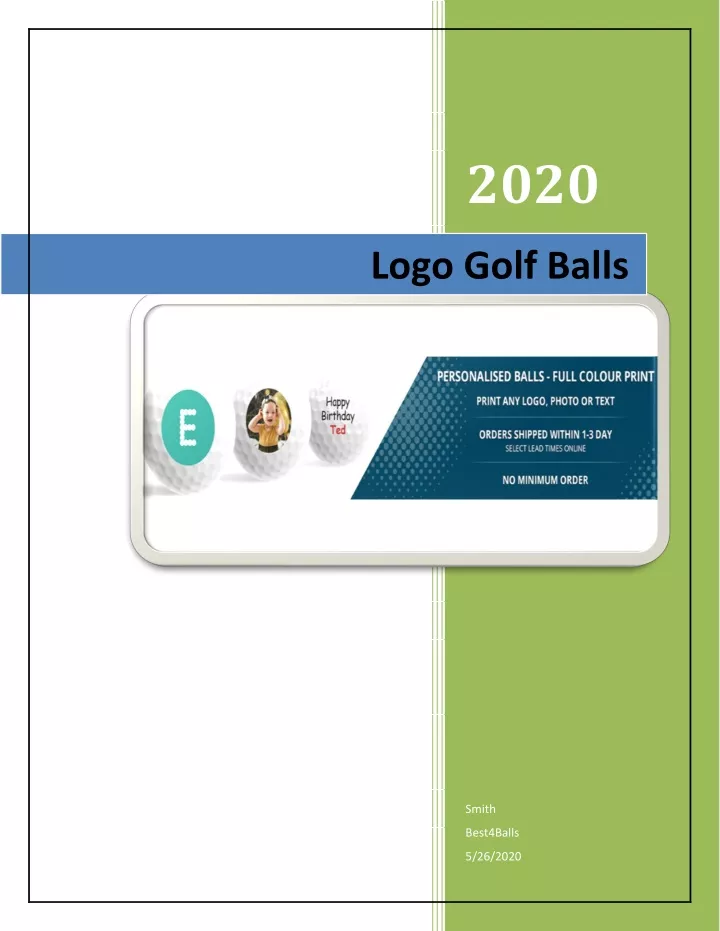 logo golf balls