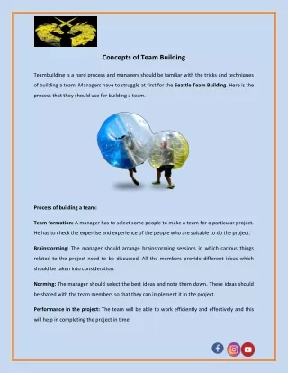 concepts of team building