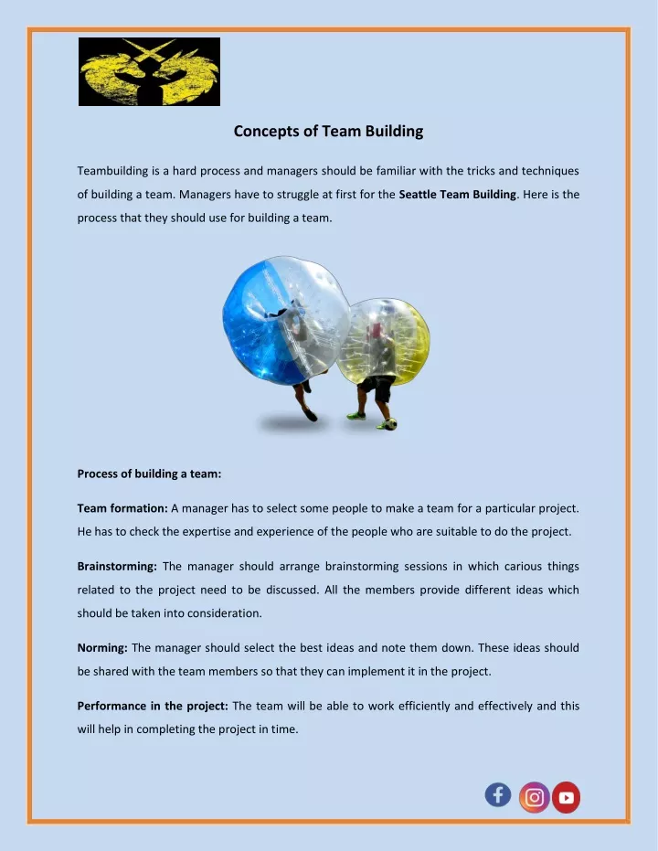 concepts of team building