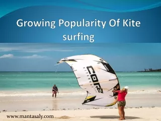 growing popularity of kite surfing