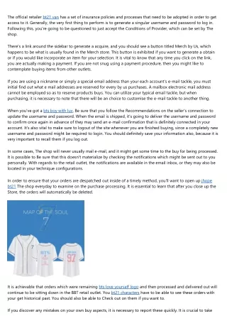 the official retailer bt21