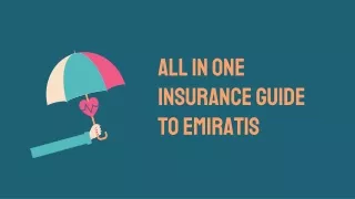 All in one guide to insurance in the UAE