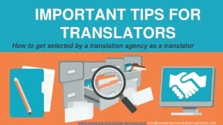 important tips for translators