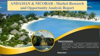 ANDAMAN & NICOBAR - Market Research and Opportunity Analysis Report