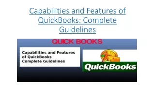 Capabilities and Features of QuickBooks
