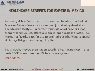 healthcare benefits for expats in mexico