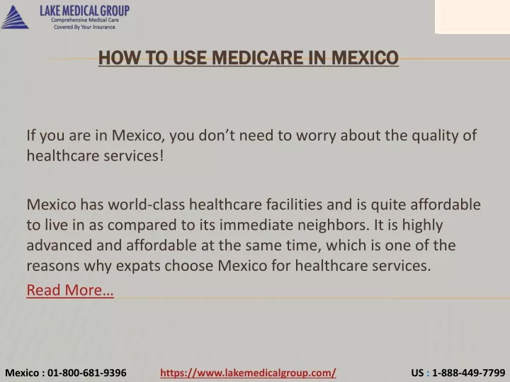 how to use medicare in mexico