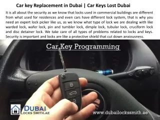 car key replacement in dubai car keys lost dubai