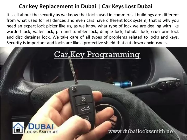 car key replacement in dubai car keys lost dubai