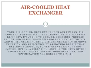 AIR-COOLED HEAT EXCHANGER