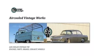 Shop Online VW Parts | Aircooled Vintage Works