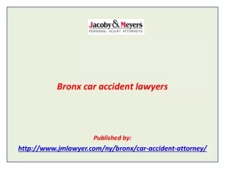 Bronx car accident lawyers