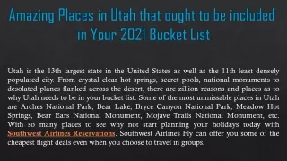 amazing places in utah that ought to be included