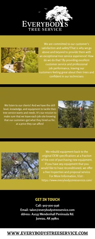 Tree Trimming Company Juneau AK