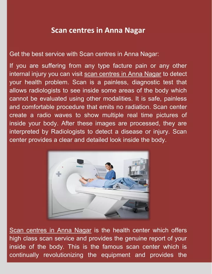 scan centres in anna nagar