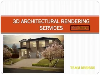 3D Architectural Rendering services to visualize the building in Canada