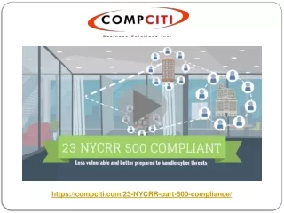 https compciti com 23 nycrr part 500 compliance