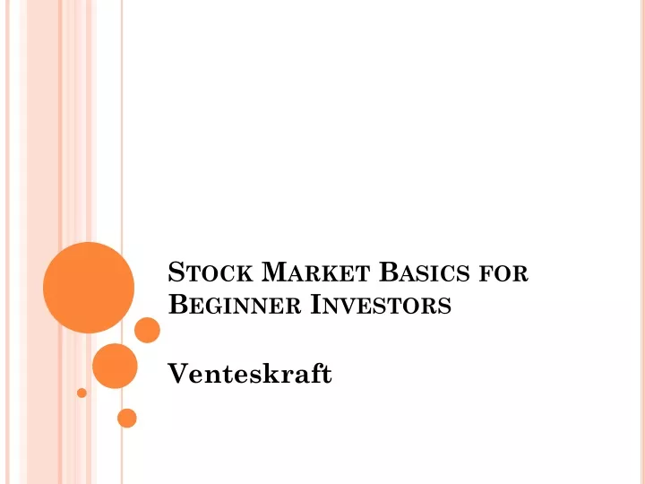 stock market basics for beginner investors
