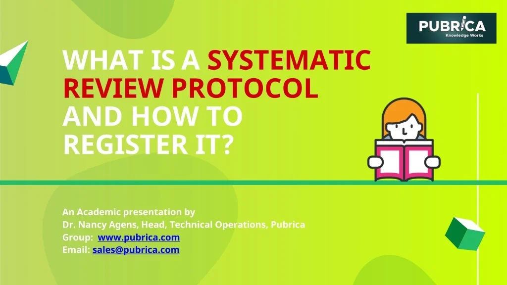 PPT - What is a systematic review protocol and how to register it ...