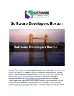 Software Developers Boston - slide 1