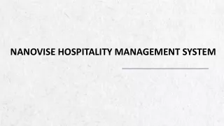 Best Software Solutions For Hotels | Hospitality Management System