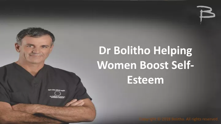 dr bolitho helping women boost self esteem