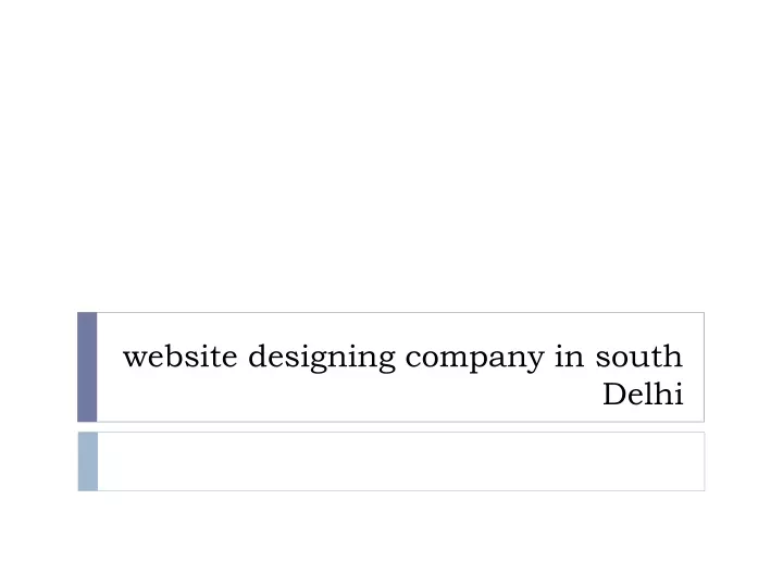 website designing company in south delhi