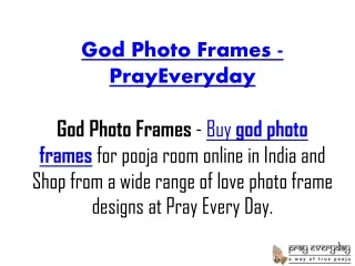 God Photo Frames - PrayEveryday