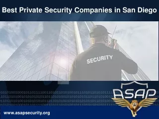 Best Private Security Companies in San Diego