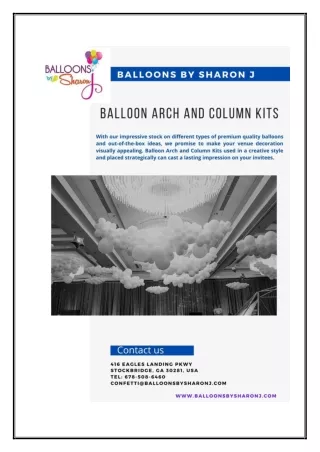 Decorate Your Birthday Party with Balloon Arch and Column Kits