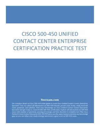 cisco 500 450 unified contact center enterprise