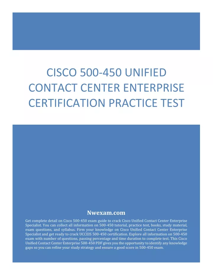 cisco 500 450 unified contact center enterprise