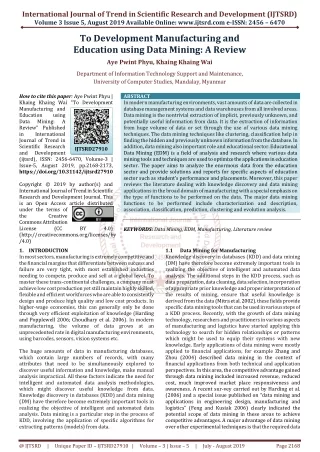 international journal of trend in scientific