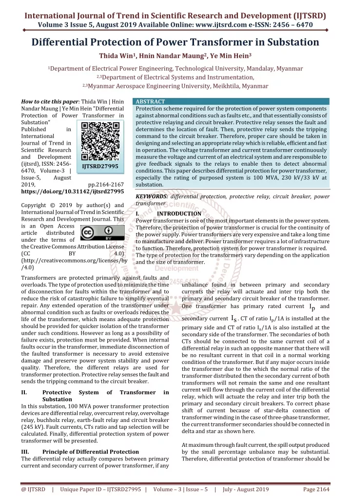 international journal of trend in scientific