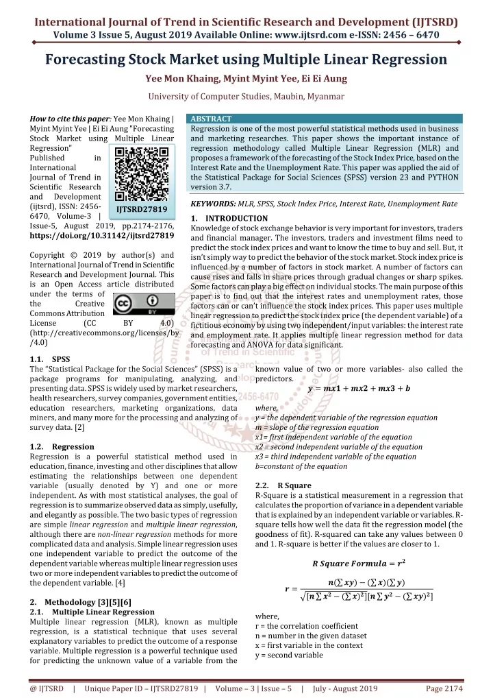 international journal of trend in scientific