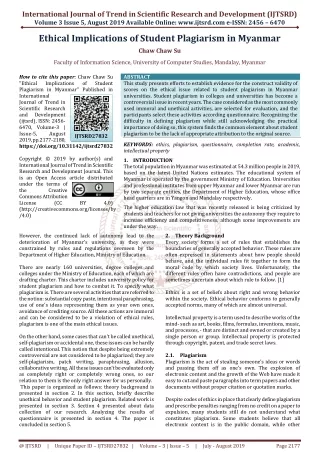 international journal of trend in scientific