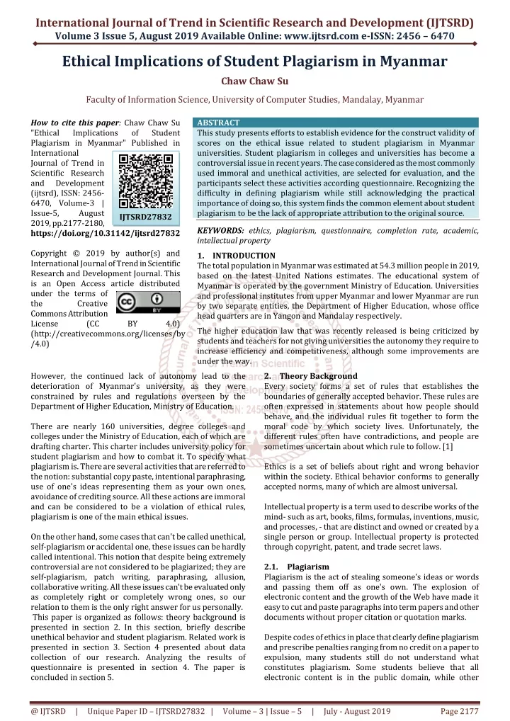 international journal of trend in scientific