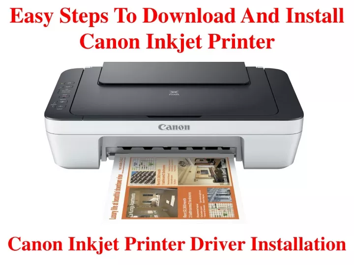 easy steps to download and install canon inkjet