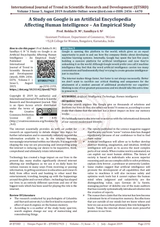international journal of trend in scientific