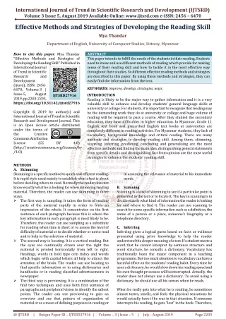 international journal of trend in scientific