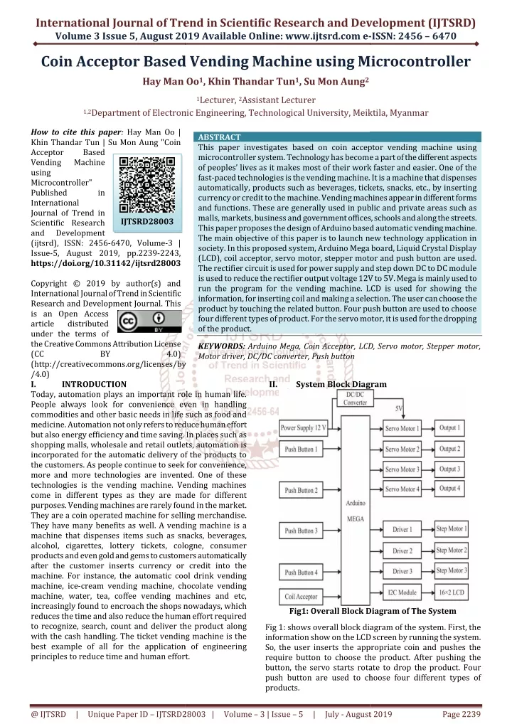 international journal of trend in scientific