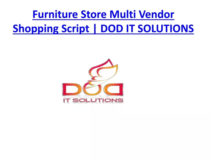 furniture store multi vendor shopping script dod it solutions