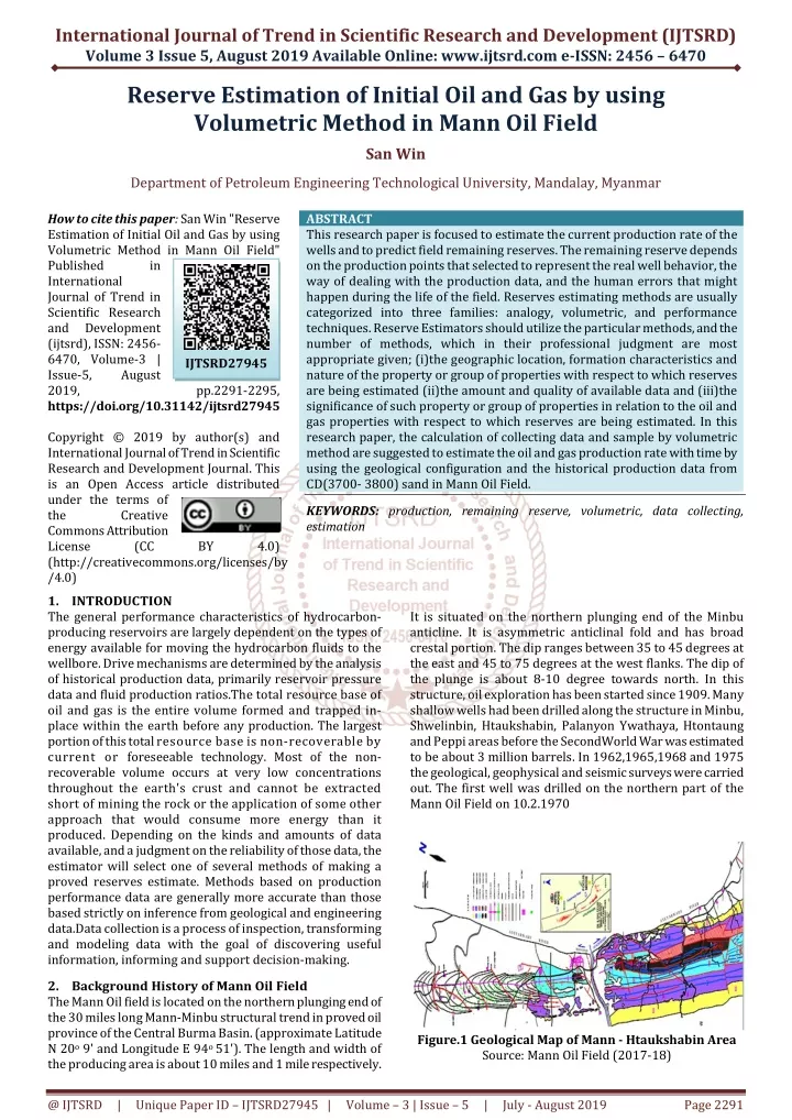 international journal of trend in scientific