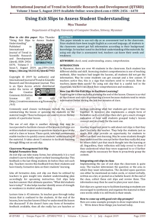 international journal of trend in scientific