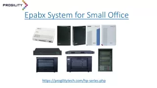 Epabx System for Small Office