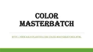 color masterbatch